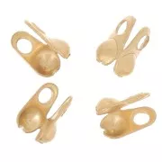 Terminales para cadena de bolas de 1,5 mm - Acero inoxidable 304 Dorado x4