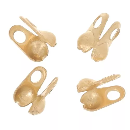 Terminales para cadena de bolas de 1,5 mm - Acero inoxidable 304 Dorado x4