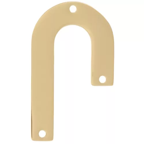Colgante Candelabro Asimétrico 35x21 mm - Acero Inoxidable Dorado 316L x1