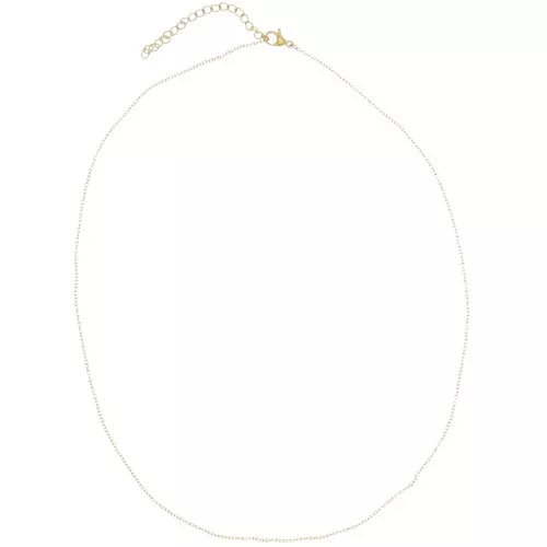 Forçat Gargantilla de malla de 1,2 mm - Acero inoxidable dorado 316L x48cm