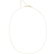 Gargantilla de malla Paloma 0,9 mm - Acero inoxidable dorado 316L x48cm