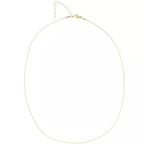 Collar de malla Paloma de 0,9 mm - Acero inoxidable 304 Dorado x 48 cm