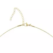 Collar de malla Paloma de 0,9 mm - Acero inoxidable 304 Dorado x 48 cm