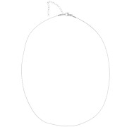 Gargantilla de malla Paloma 0,9 mm - Acero inoxidable 316L x48cm