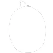 Gargantilla de malla Paloma 0,9 mm - Acero inoxidable 316L x48cm