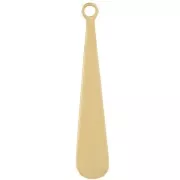 Dije de gota 20x4 mm - Acero inoxidable 316L Oro x1