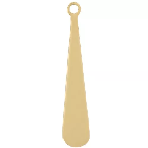 Dije de gota 20x4 mm - Acero inoxidable 316L Oro x1