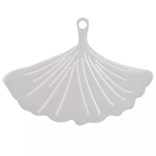 Charm Hoja de Ginkgo 16x22 mm - Acero inoxidable 316L x1