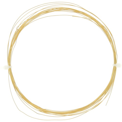 Alambre redondo flexible 0,4 mm - Acero inoxidable 304L Gold x5m