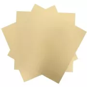 Placa de latón 200x200 mm - espesor 0,6 mm - Latón x1