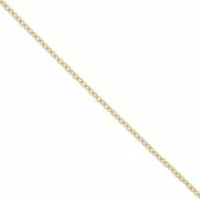 Cadena Forçat Martillada 3.1 mm - Oro 316L Acero Inoxidable x1m