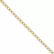 Cadena Forçat Martillada 3.1 mm - Oro 316L Acero Inoxidable x1m