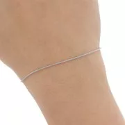 Cadena de malla serpentina 0,9 mm - Acero inoxidable 316L x1m