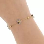 Acero inox Dorado 304L - Cuarzo Rutilo x50cm