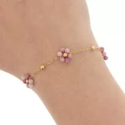 Acero inox Dorado304L - Rodocrosita x50cm