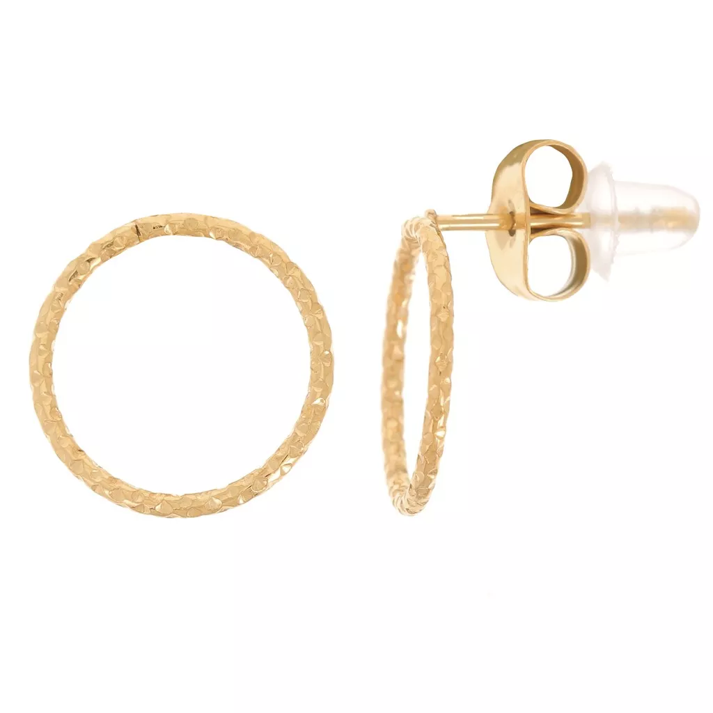 Pendientes De Plata Oval Circonitas Cierre Omega 9099081