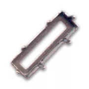 Engaste Princess Baguette 15x5 mm cobrizo antiguo