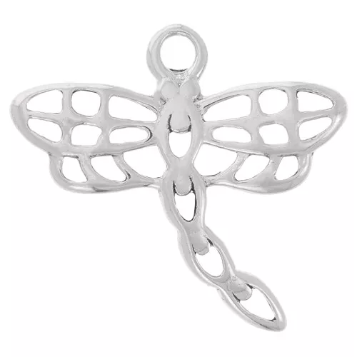 Dije libélula calado 14x15 mm - Acero inoxidable 304L x1