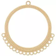 Colgadores redondos para candelabros con orificio de 44 mm - Acero inoxidable dorado 316L x2