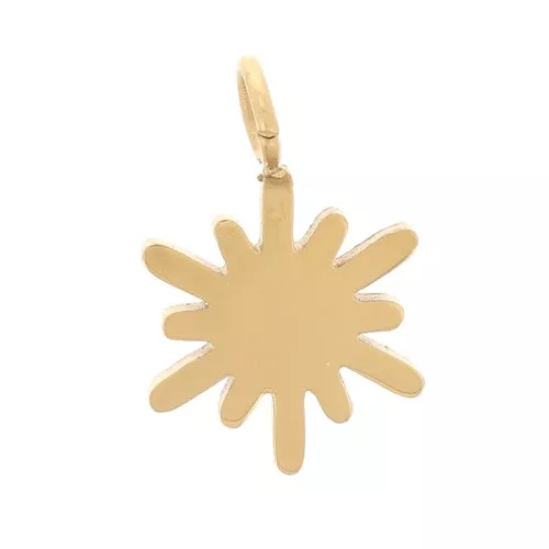 Estrella del Norte 11x7 mm - Acero inoxidable 316L Dorado x1