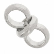 Cuenta pasante doble 12x6 mm para cordón de 4 mm - Acero inoxidable 304L x1|raw }}