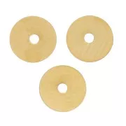 Heishi Disc Beads - Disco Plano 5x0.2 mm - Acero Inoxidable Dorado 304L x25