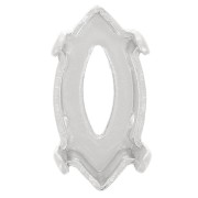 Engaste navette PureCrystal 10x5 mm Plateado x1