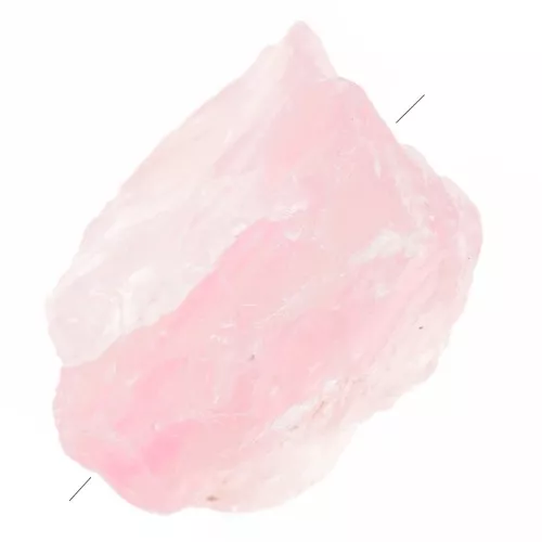 Cuenta de gema irregular en bruto de 20 - 30 mm - Cuarzo rosa x1