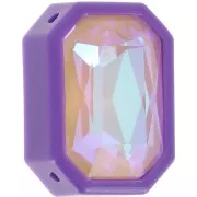 Engaste Octogonal de Plástico para Cabujón 4627 18x13 mm - Morado x1