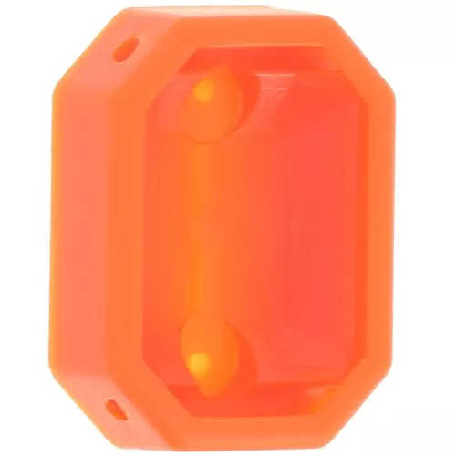 Engaste Octogonal de Plástico para Cabujón 4627 18x13 mm - Naranja x1