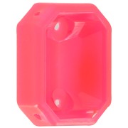 Engaste Octogonal de Plástico para Cabujón 4627 18x13 mm - Rosa Fluorescente x1|raw }}