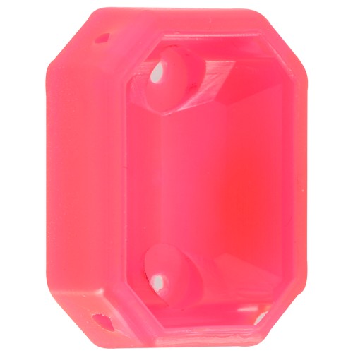 Engaste Octogonal de Plástico para Cabujón 4627 18x13 mm - Rosa Fluorescente x1