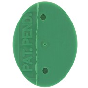 Engaste oval de plástico para cabujón 4120 18x13 mm - Verde oscuro x1