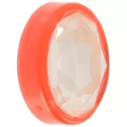 Engaste oval de plástico para cabujón 4120 18x13 mm - Jacinto transparente x1