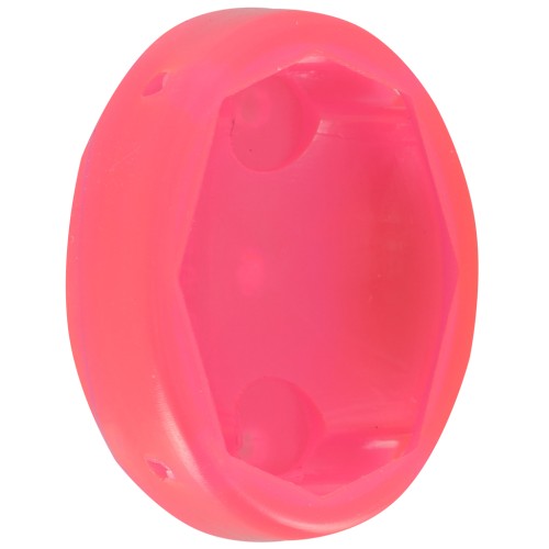 Juego oval de plástico para cabujón 4120 18x13 mm - Rosa fluorescente x1
