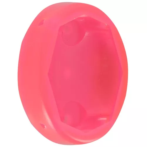 Juego oval de plástico para cabujón 4120 18x13 mm - Rosa fluorescente x1