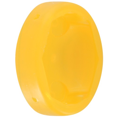 Juego oval de plástico para cabujón 4120 18x13 mm - Amarillo transparente x1