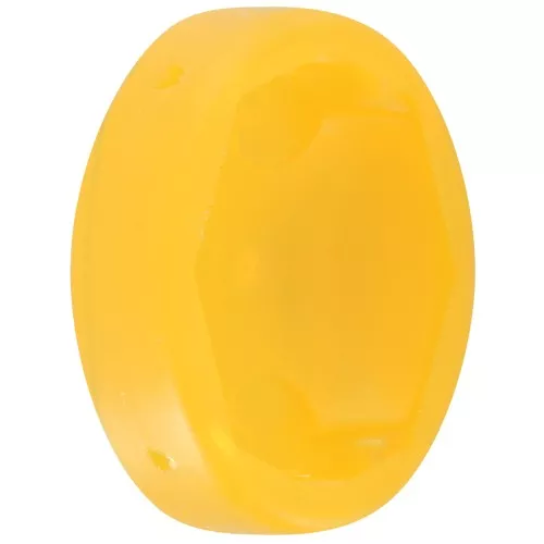Juego oval de plástico para cabujón 4120 18x13 mm - Amarillo transparente x1