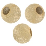 Perlas redondas diamante 4 mm - Chapado en oro x8|raw }}