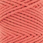 Bobina de cordón de macramé de algodón 3 mm - Naranja x50m
