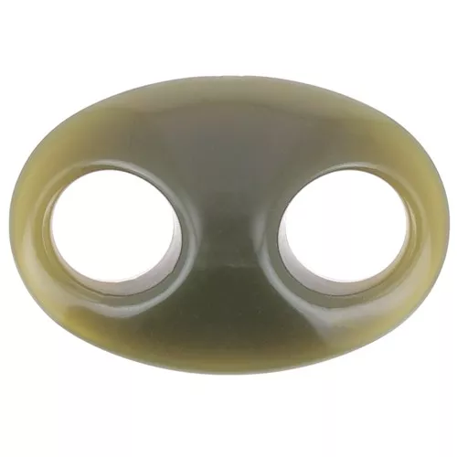 Eslabón acrílico para granos de café 32x23 mm - Caqui x1