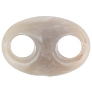 Eslabón Acrílico Grano de Café 32x23 mm - Topo jaspeado x1|raw }}