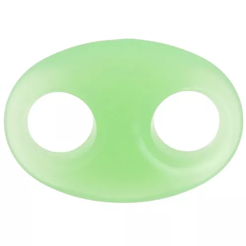 Eslabón acrílico de grano de café 32x23 mm - Menta x1