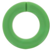 Eslabón acrílico redondo plano 31,5 mm - Verde x1|raw }}