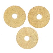 Heishi Perlas Redondas Efecto Cepillado 6x0,8 mm - Dorado x5g aprox. 30 piezas|raw }}