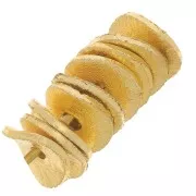 Heishi cuentas onduladas efecto cepillado 6x0.8mm - Dorado x5g aprox. 30 piezas