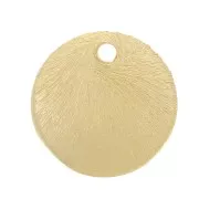 Lentejuela redonda efecto cepillado 6 mm - Dorado x5g aprox. 30 piezas