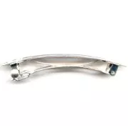 Pasada de pelo 78 mm plateada x1