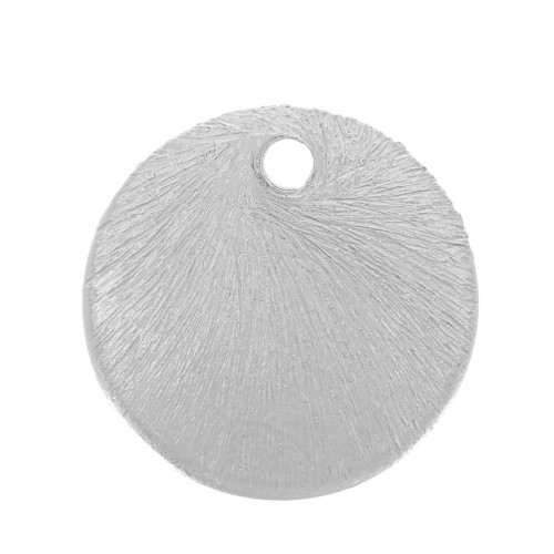 Cuentas redondas efecto cepillado 4 mm - Plata x5g aprox. 65 piezas