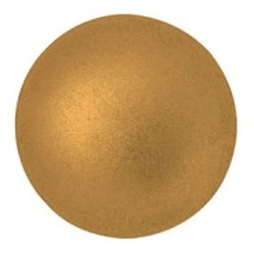Cabuchones redondos de vidrio de Puca® 8 mm - Golden Mat x10